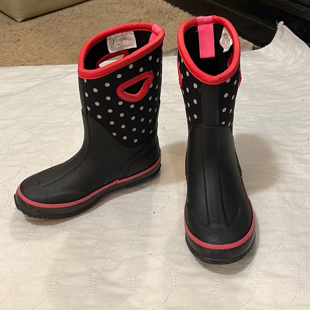 Polka dot rain boots from Meijer